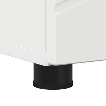 vidaXL Bathroom Cabinet White 30 x 35 x 192 cm Engineered wood & Metal