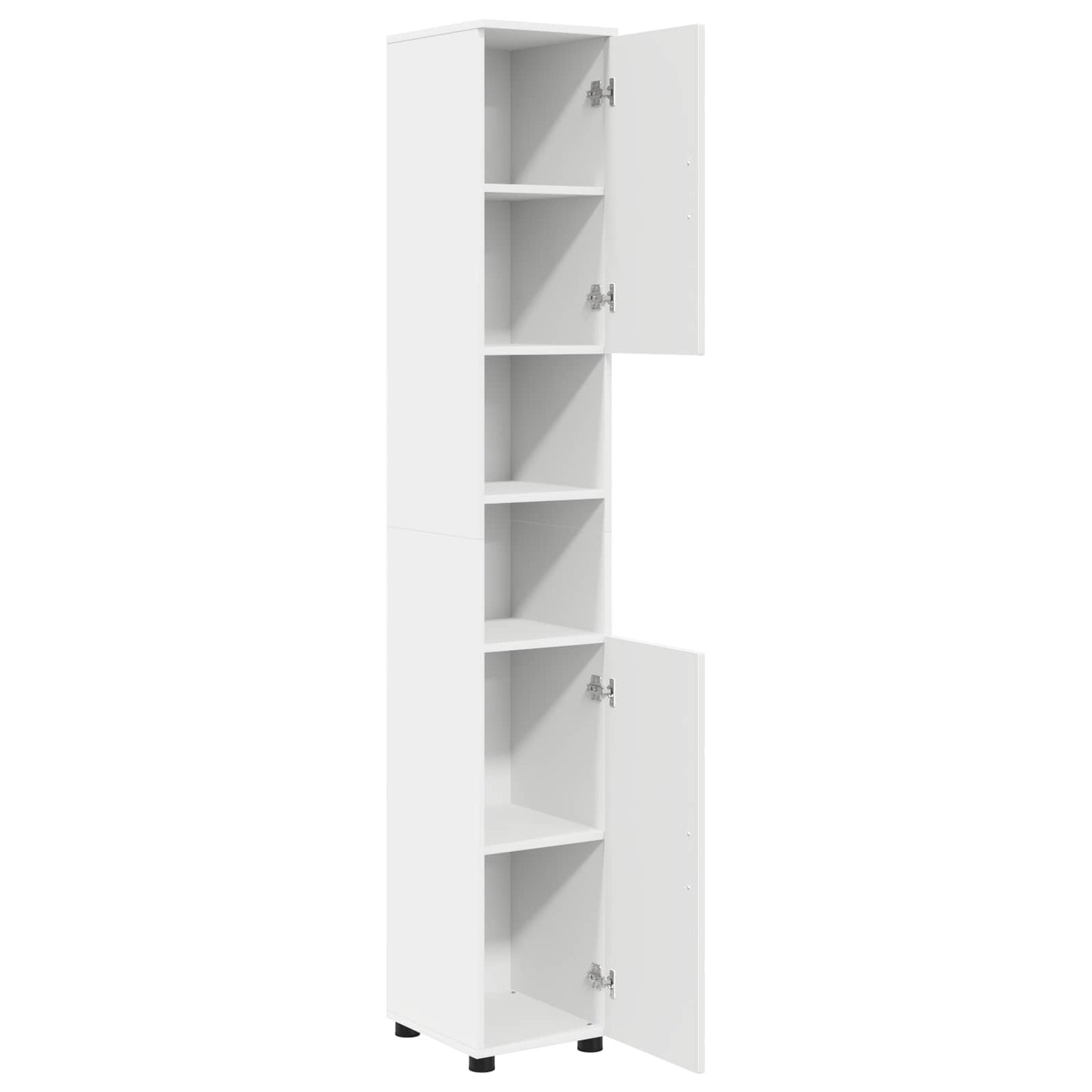 vidaXL Bathroom Cabinet White 30 x 35 x 192 cm Engineered wood & Metal