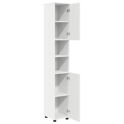 vidaXL Bathroom Cabinet White 30 x 35 x 192 cm Engineered wood & Metal