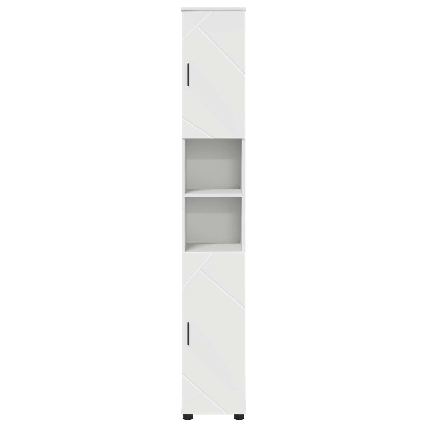 vidaXL Bathroom Cabinet White 30 x 35 x 192 cm Engineered wood & Metal