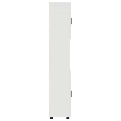 vidaXL Bathroom Cabinet White 30 x 35 x 192 cm Engineered wood & Metal