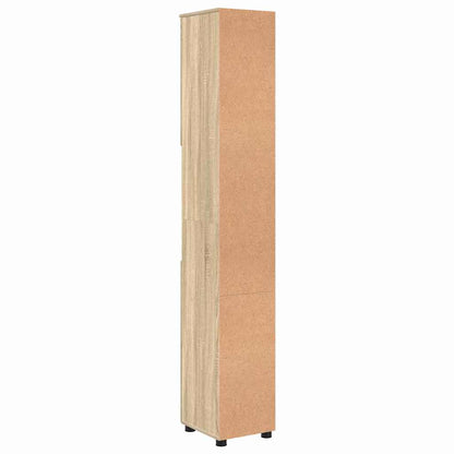 vidaXL Bathroom Cabinet with Storage Sonoma Oak 30 x 35 x 192 cm