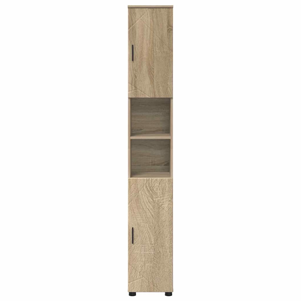 vidaXL Bathroom Cabinet with Storage Sonoma Oak 30 x 35 x 192 cm