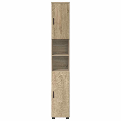 vidaXL Bathroom Cabinet with Storage Sonoma Oak 30 x 35 x 192 cm