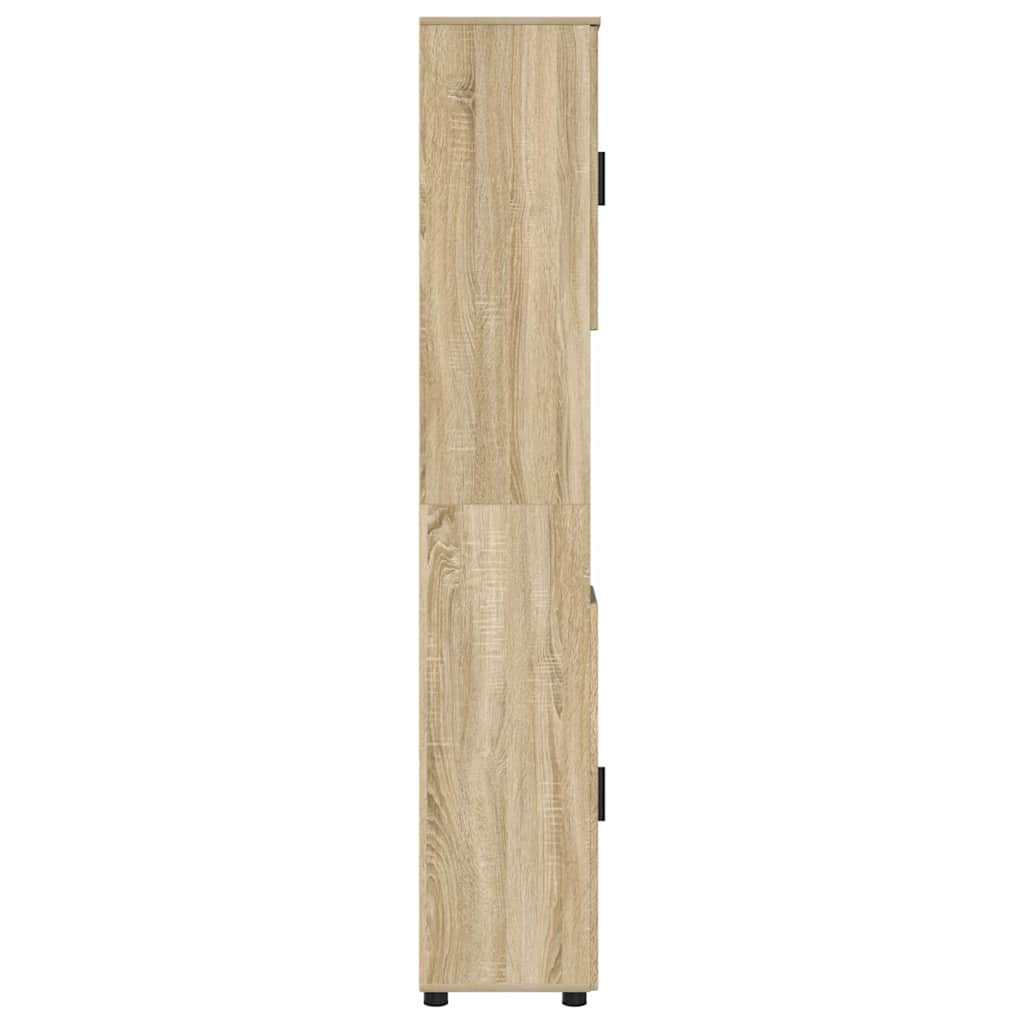 vidaXL Bathroom Cabinet with Storage Sonoma Oak 30 x 35 x 192 cm
