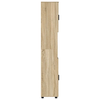 vidaXL Bathroom Cabinet with Storage Sonoma Oak 30 x 35 x 192 cm
