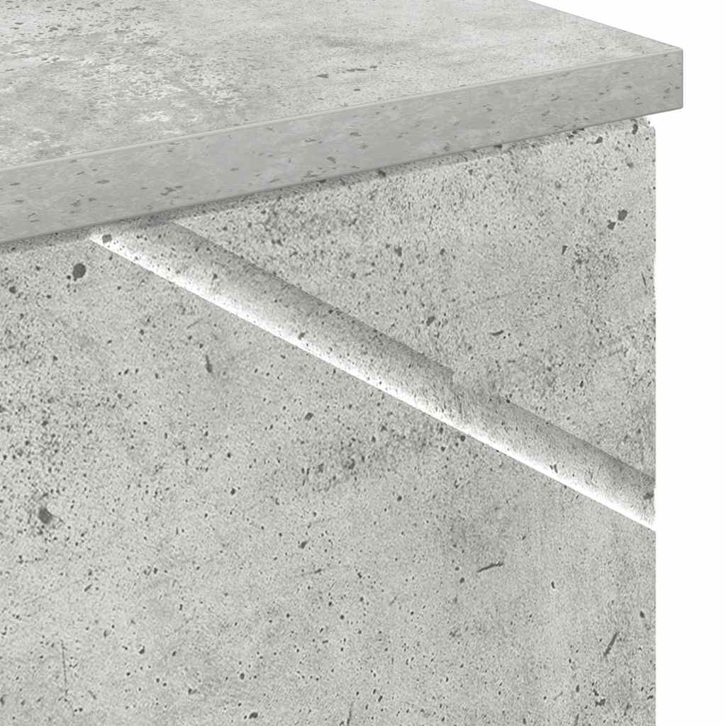 vidaXL Bathroom Cabinet with Storage Concrete Grey 30 x 35 x 192 cm