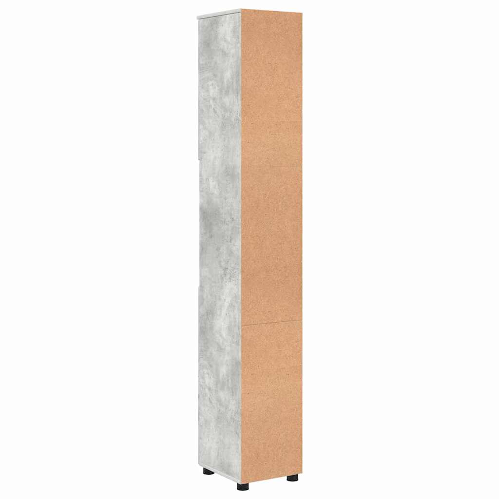 vidaXL Bathroom Cabinet with Storage Concrete Grey 30 x 35 x 192 cm