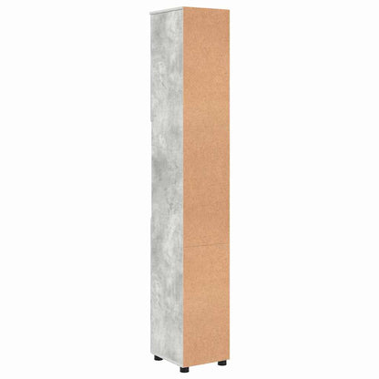 vidaXL Bathroom Cabinet with Storage Concrete Grey 30 x 35 x 192 cm