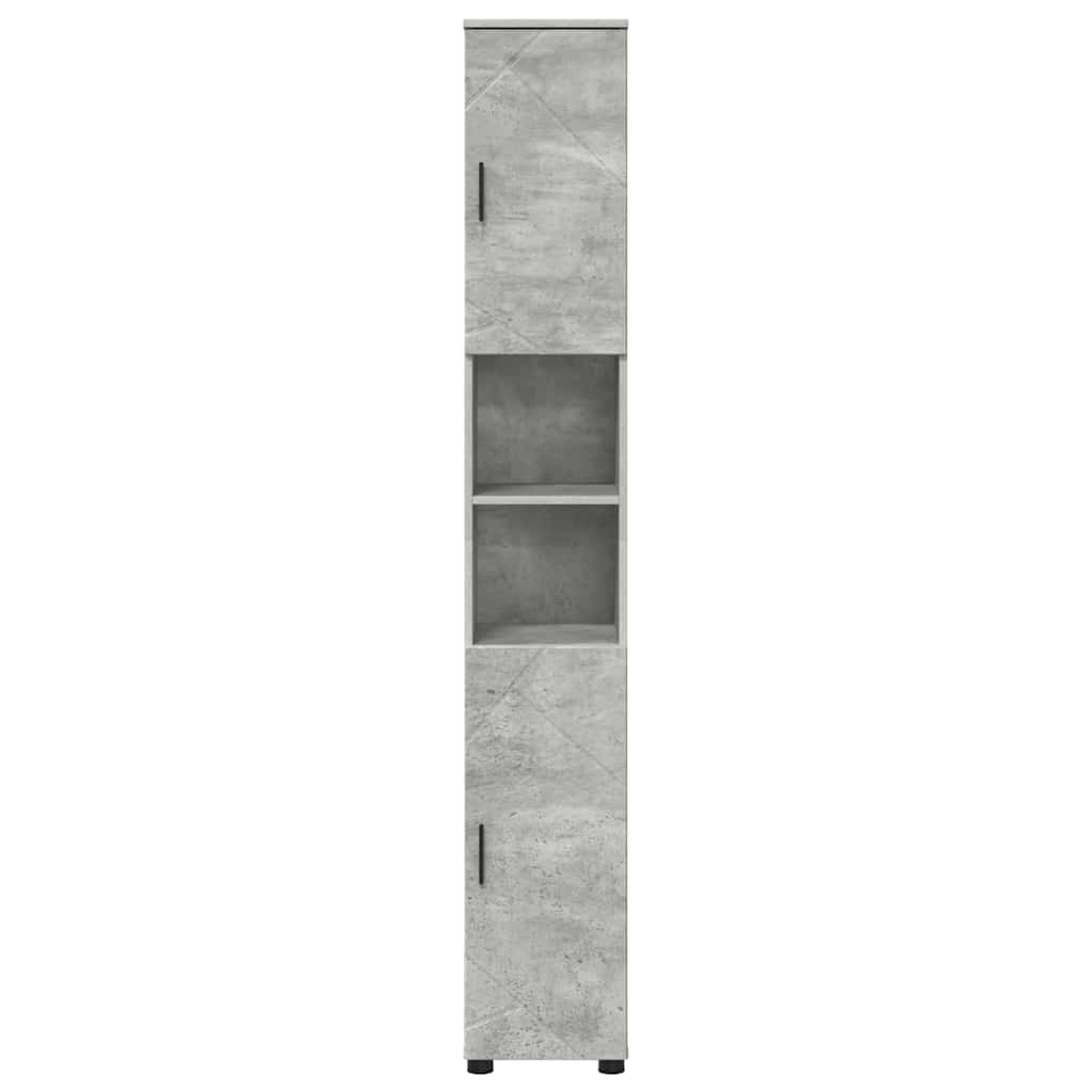 vidaXL Bathroom Cabinet with Storage Concrete Grey 30 x 35 x 192 cm