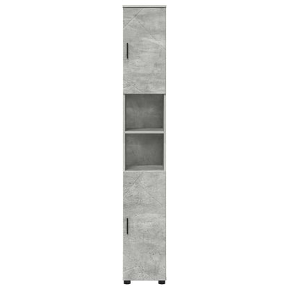vidaXL Bathroom Cabinet with Storage Concrete Grey 30 x 35 x 192 cm