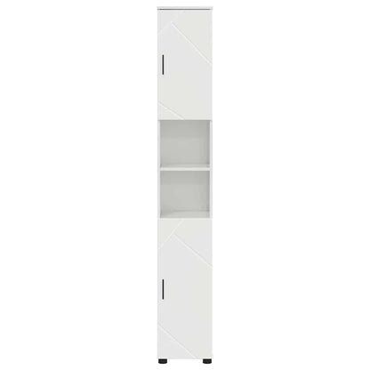 vidaXL Bathroom Cabinet with Storage High Gloss White 30 x 35 x 192 cm