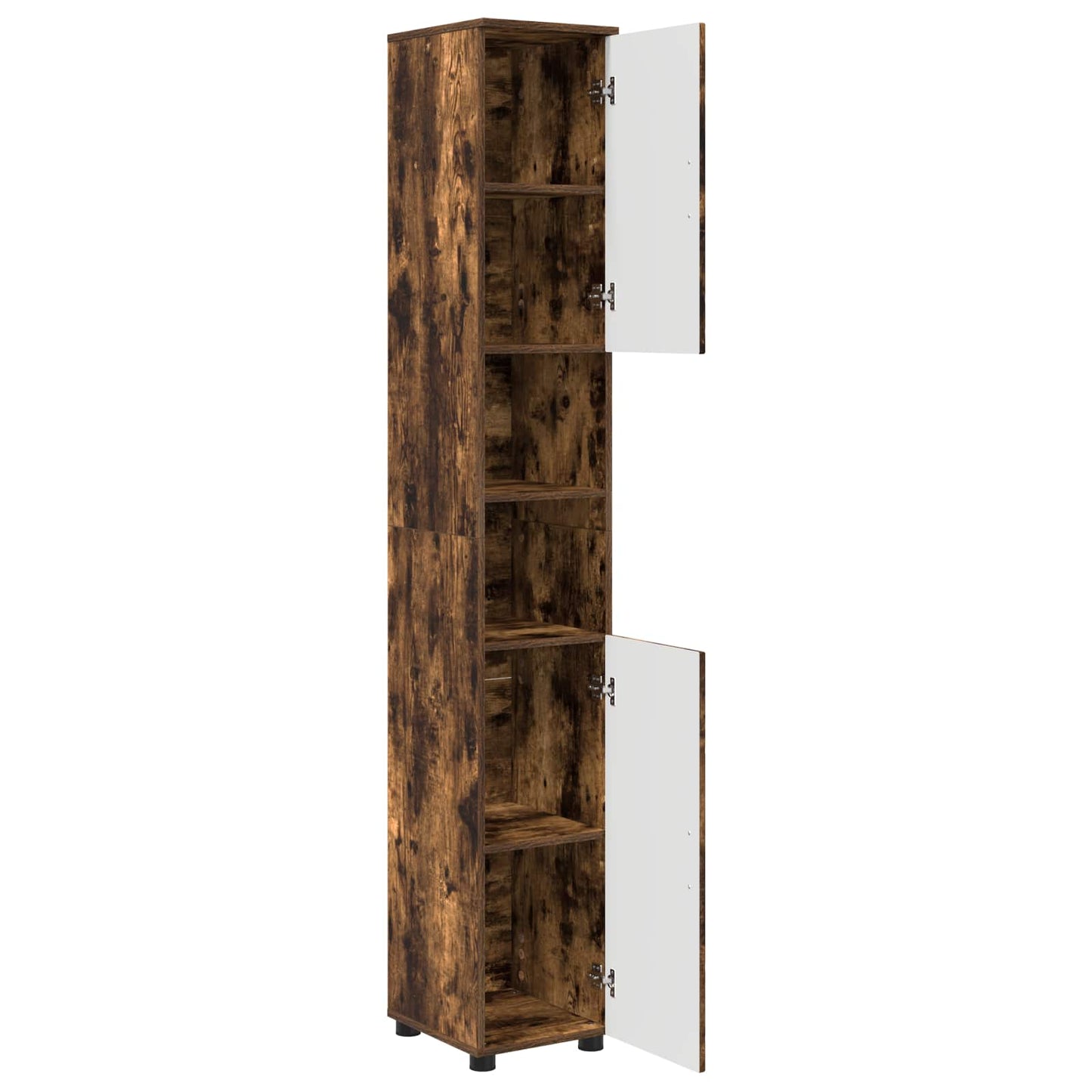 vidaXL Bathroom Cabinet Smoked Oak 30 x 35 x 192 cm