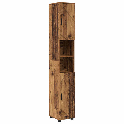vidaXL Bathroom Cabinet Old Wood 30 x 35 x 192 cm