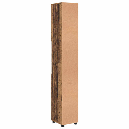 vidaXL Bathroom Cabinet Old Wood 30 x 35 x 192 cm
