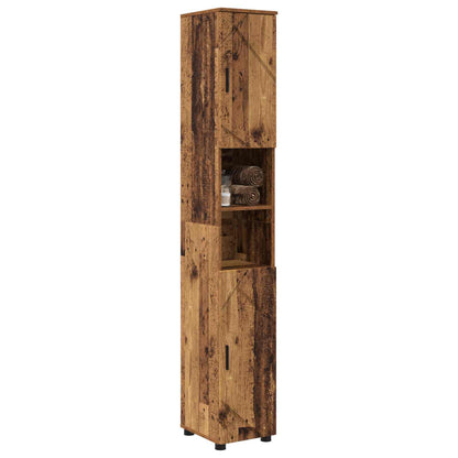 vidaXL Bathroom Cabinet Old Wood 30 x 35 x 192 cm