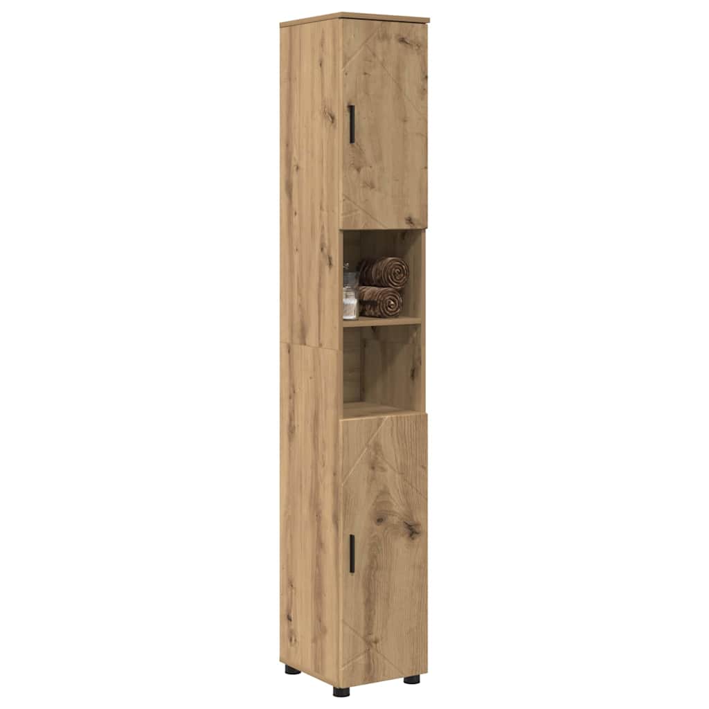 vidaXL Bathroom Cabinet with Storage Artisan Oak 30 x 35 x 192 cm