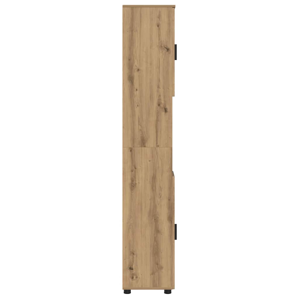 vidaXL Bathroom Cabinet with Storage Artisan Oak 30 x 35 x 192 cm