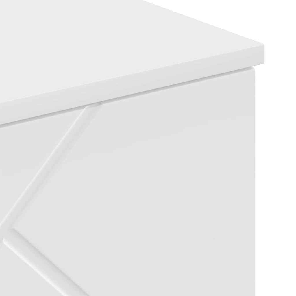 vidaXL Bathroom Cabinet Wall-mounted with Door White 30 x 31.5 x 61 cm