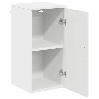 vidaXL Bathroom Cabinet Wall-mounted with Door White 30 x 31.5 x 61 cm