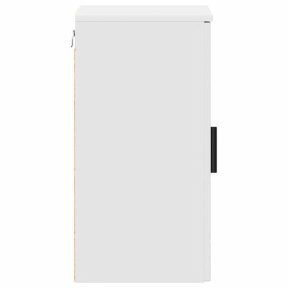 vidaXL Bathroom Cabinet Wall-mounted with Door White 30 x 31.5 x 61 cm