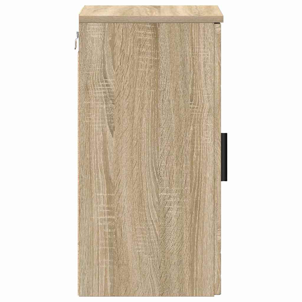 vidaXL Bathroom Cabinet Wall-mounted Sonoma Oak 30 x 31.5 x 61 cm