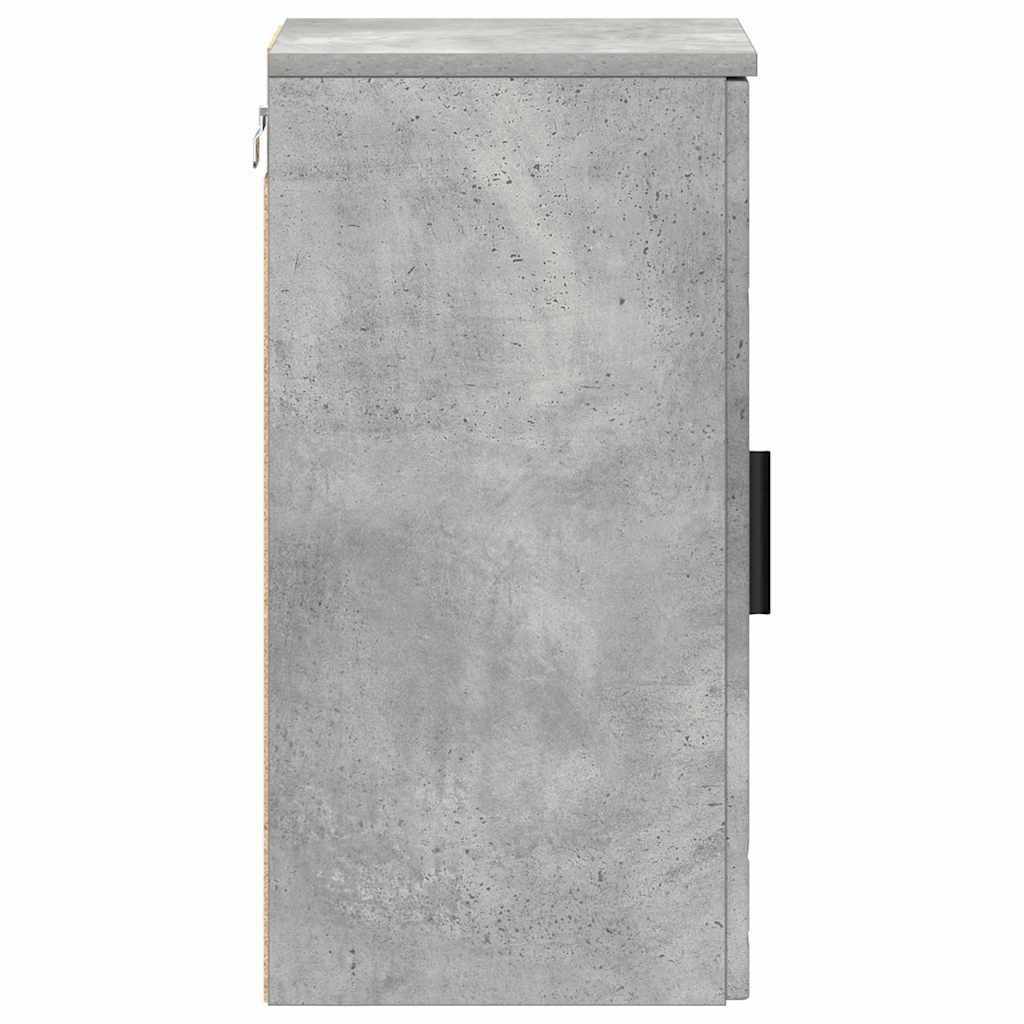 vidaXL Bathroom Cabinet Wall-mounted Concrete Grey 30 x 31.5 x 61 cm