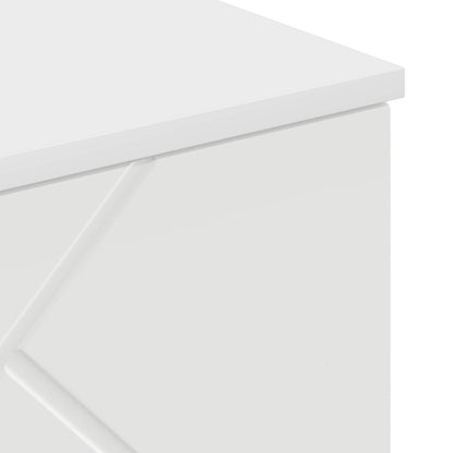 vidaXL Bathroom Cabinet with Door High Gloss White 30 x 31.5 x 61 cm