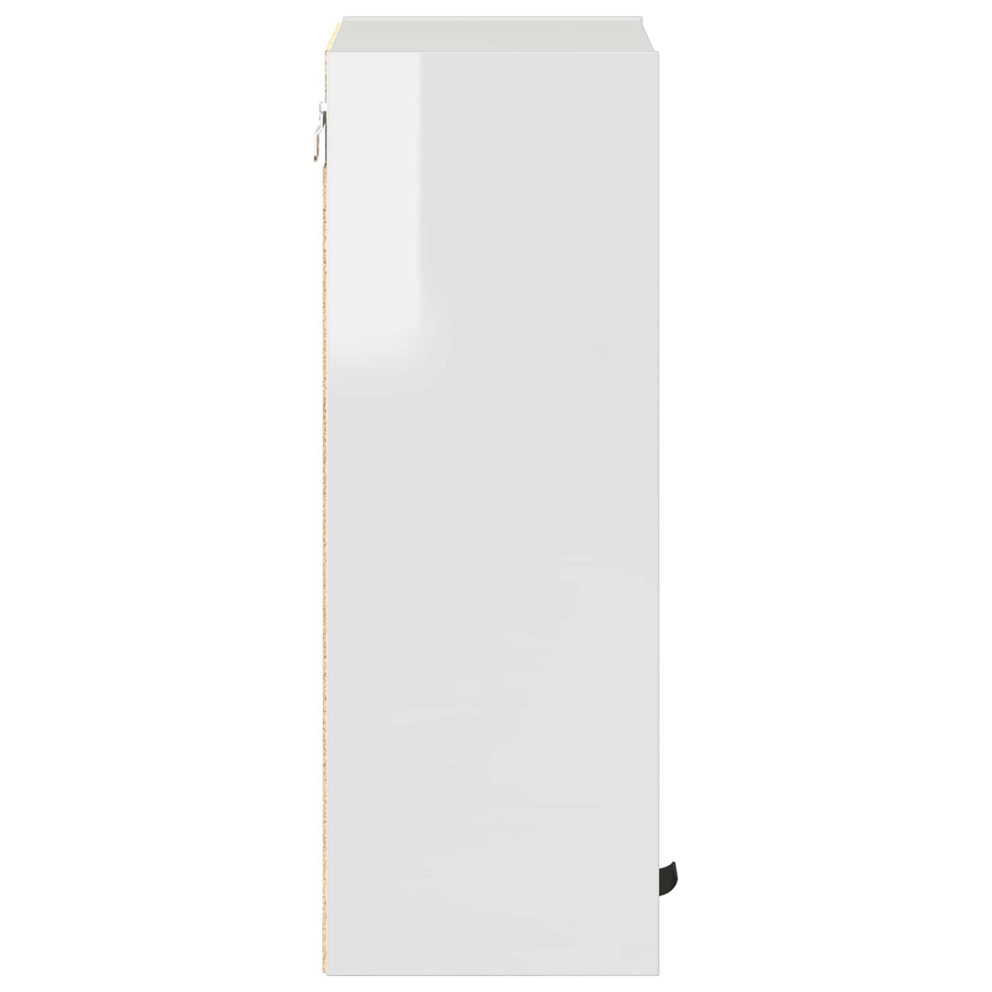 vidaXL Bathroom Cabinet with Door High Gloss White 30 x 31.5 x 61 cm