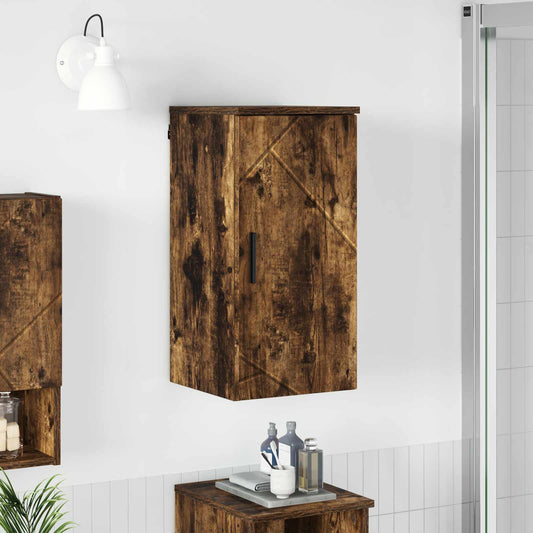 vidaXL Bathroom Cabinet Smoked Oak 30 x 31.5 x 61 cm
