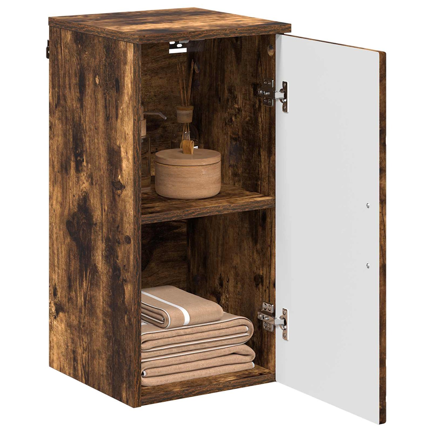 vidaXL Bathroom Cabinet Smoked Oak 30 x 31.5 x 61 cm