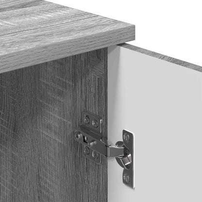 vidaXL Bathroom Cabinet Wall-mounted Grey Sonoma 30 x 31.5 x 61 cm