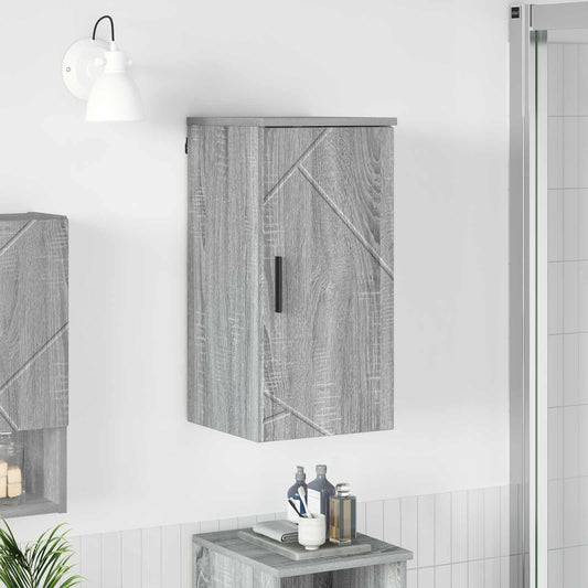 vidaXL Bathroom Cabinet Wall-mounted Grey Sonoma 30 x 31.5 x 61 cm