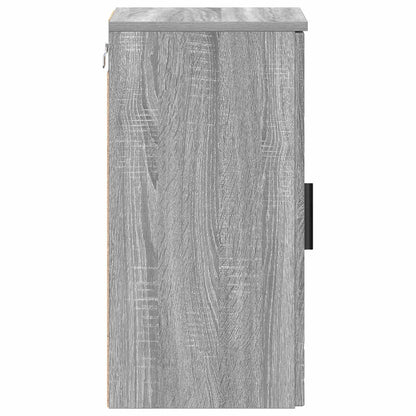 vidaXL Bathroom Cabinet Wall-mounted Grey Sonoma 30 x 31.5 x 61 cm