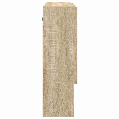 vidaXL Mirror Cabinet Sonoma Oak 80 x 17 x 55 cm Engineered Wood