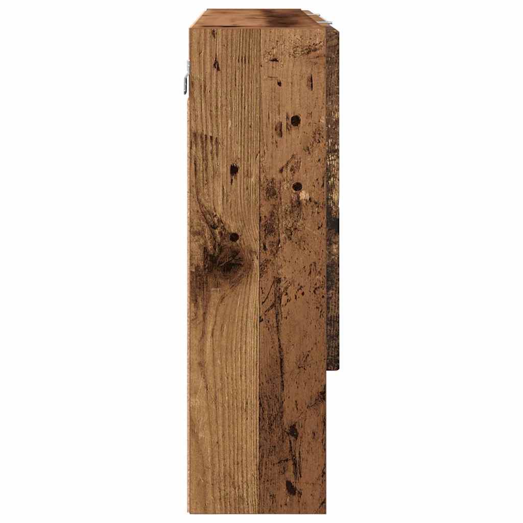 vidaXL Mirror Cabinet Old Wood 80 x 17 x 55 cm Engineered Wood
