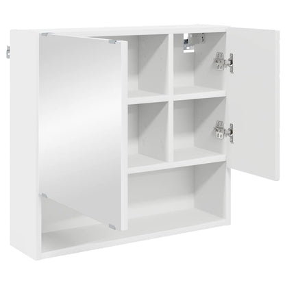 vidaXL Mirror Cabinet White 59 x 17 x 55 cm Engineered Wood