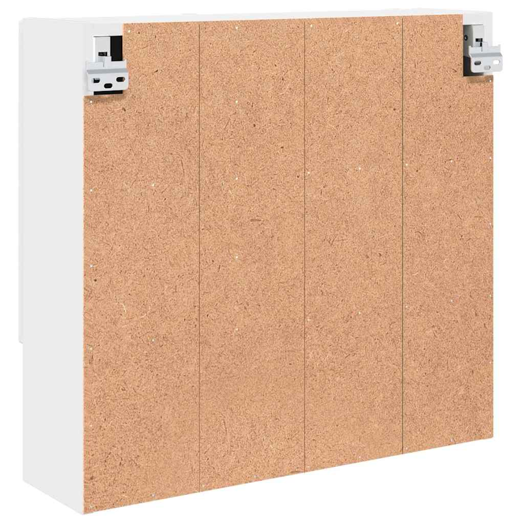 vidaXL Mirror Cabinet White 59 x 17 x 55 cm Engineered Wood