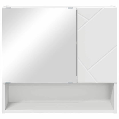 vidaXL Mirror Cabinet White 59 x 17 x 55 cm Engineered Wood