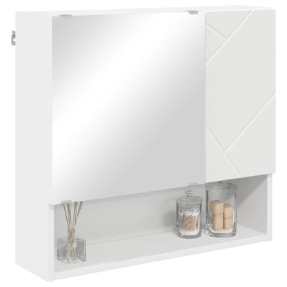 vidaXL Mirror Cabinet White 59 x 17 x 55 cm Engineered Wood