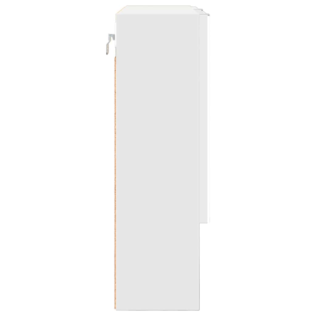 vidaXL Mirror Cabinet White 59 x 17 x 55 cm Engineered Wood