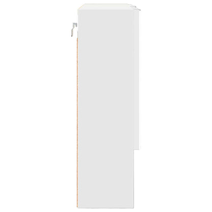 vidaXL Mirror Cabinet White 59 x 17 x 55 cm Engineered Wood