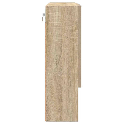 vidaXL Mirror Cabinet Sonoma Oak 59 x 17 x 55 cm Engineered Wood
