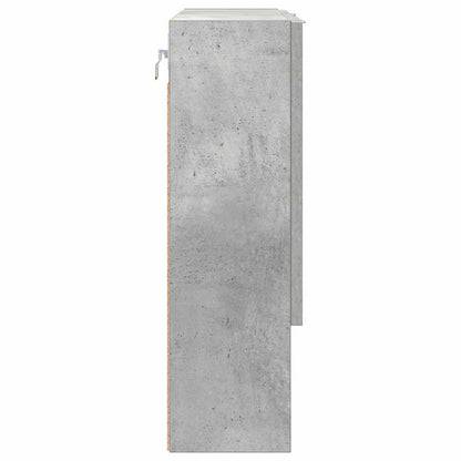 vidaXL Mirror Cabinet Concrete Grey 59 x 17 x 55 cm Engineered Wood
