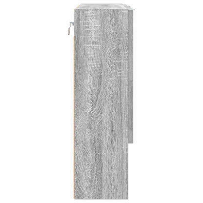 vidaXL Mirror Cabinet Grey Sonoma 59 x 17 x 55 cm Engineered Wood