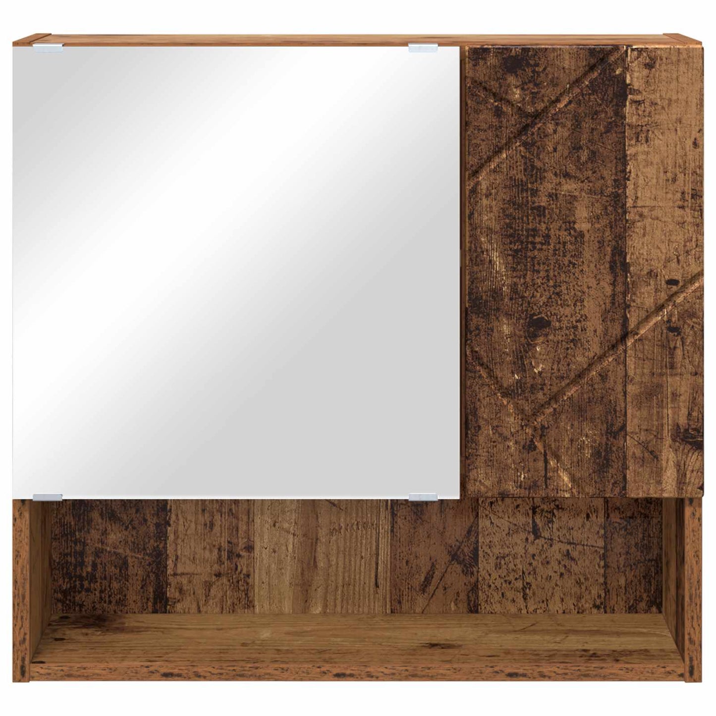 vidaXL Mirror Cabinet Old Wood 59 x 17 x 55 cm Engineered Wood