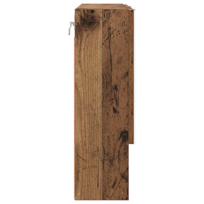 vidaXL Mirror Cabinet Old Wood 59 x 17 x 55 cm Engineered Wood