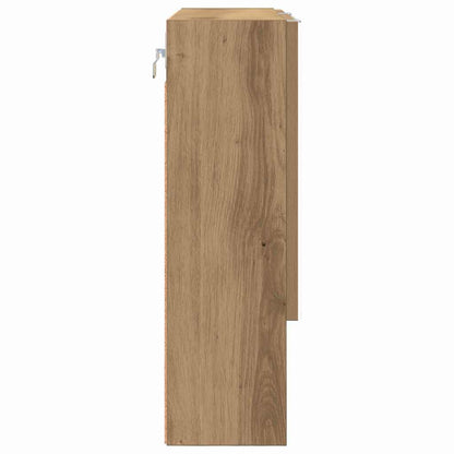 vidaXL Mirror Cabinet Artisan Oak 59 x 17 x 55 cm Engineered Wood