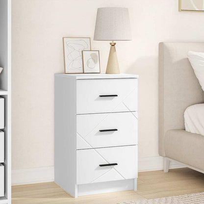 vidaXL Bedside Cabinet White 38 x 38 x 66 cm Engineered wood