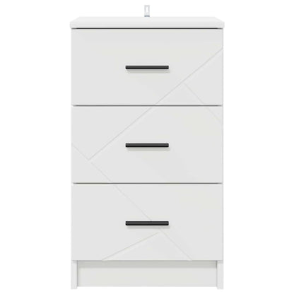 vidaXL Bedside Cabinet White 38 x 38 x 66 cm Engineered wood